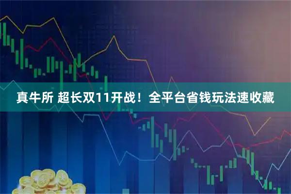 真牛所 超长双11开战！全平台省钱玩法速收藏