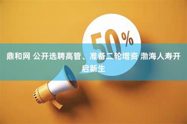 鼎和网 公开选聘高管、准备二轮增资 渤海人寿开启新生