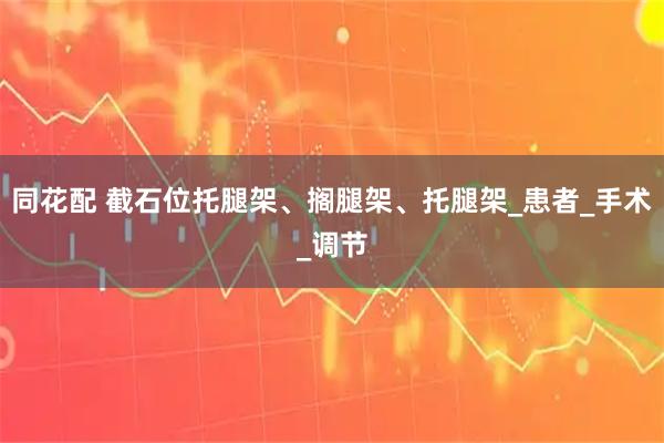同花配 截石位托腿架、搁腿架、托腿架_患者_手术_调节