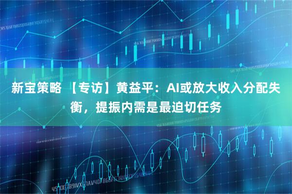新宝策略 【专访】黄益平：AI或放大收入分配失衡，提振内需是最迫切任务
